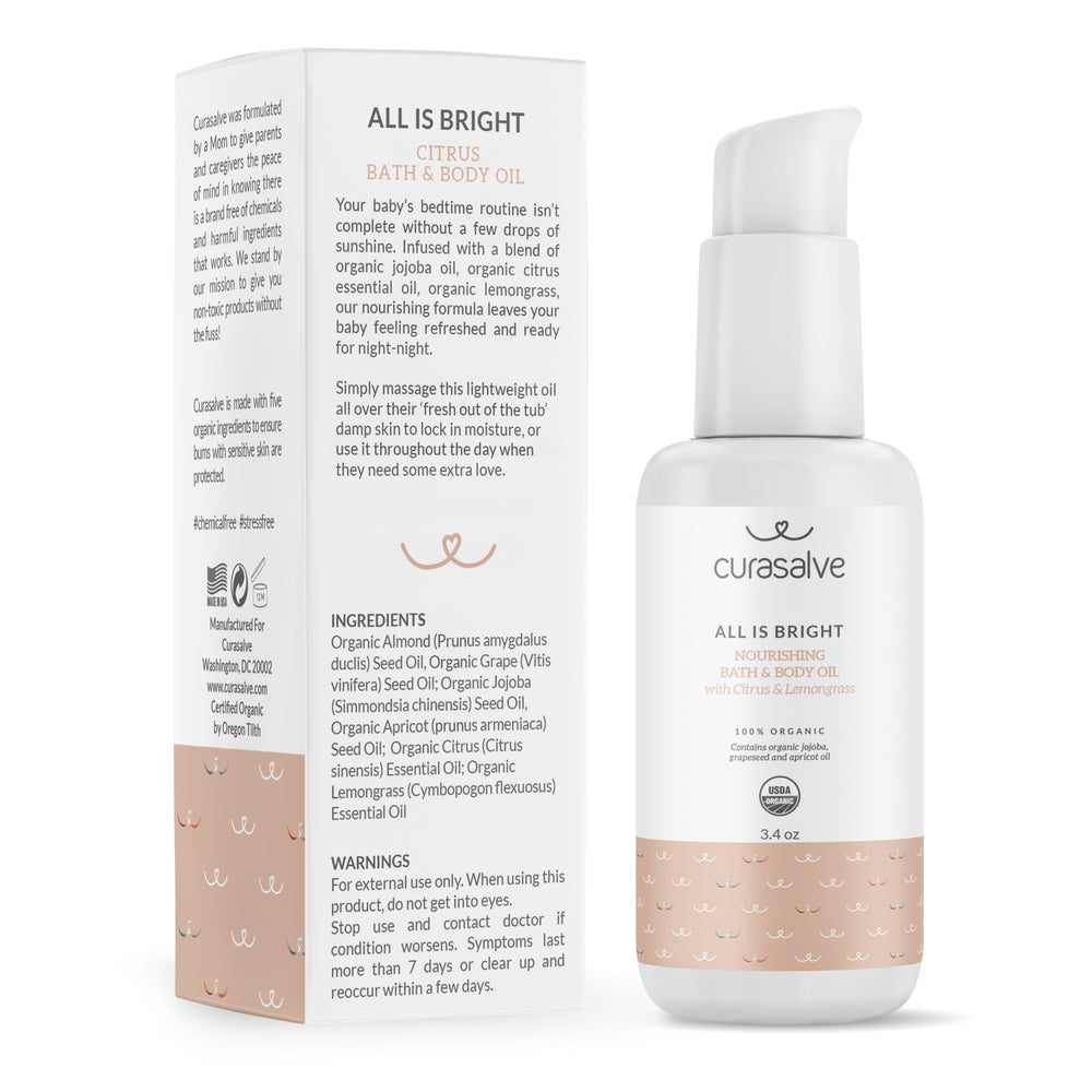 All is Bright - Nourishing Organic Bath and Body Oil